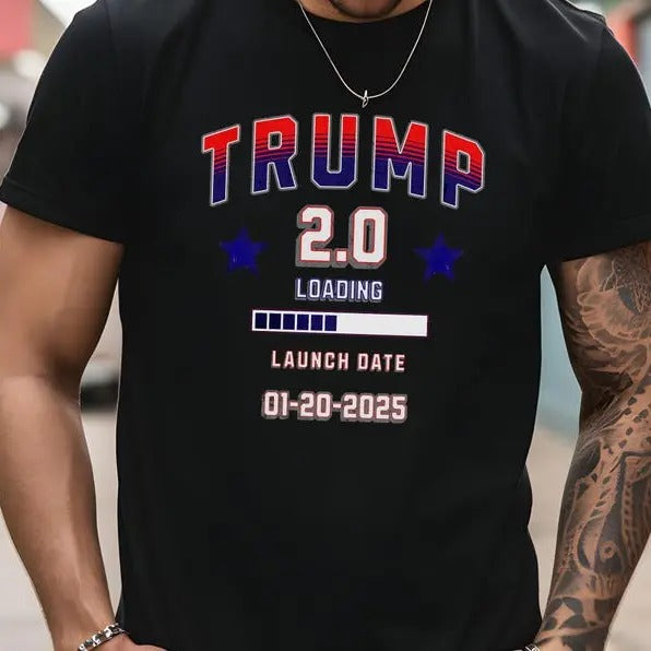 Trump 2024 Election Shirt, Trump Supporter TShirt, Trump Second Presidency Loading Inauguration Day Shirt, For Men, For Women