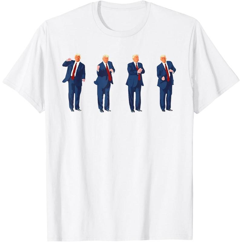 Trump Dance Funny Pro Trump 2024 Vote Trump President MAGA T-Shirt made in usa