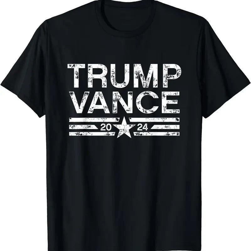 Trump J.D. Vance 2024 Retro Stripe Trump Vance T-Shirt