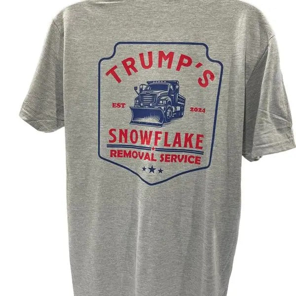 Trump Snowflake Removal Service 2024 T-Shirt - DryBlend Moisture Wicking High Quality TShirt Funny Shirt Unisex shirt GenX Shirt