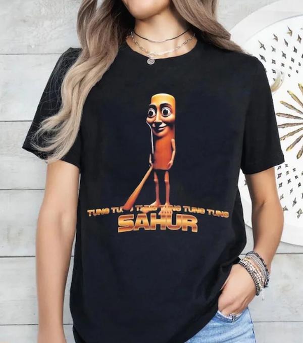 Tung Tung Tung Sahur Funny Baseball Bat Meme Classic Unsiex T-shirt, Tung Tung Tung Sahur Dank Memes Tshirt, Cringe Tee 14425MD64