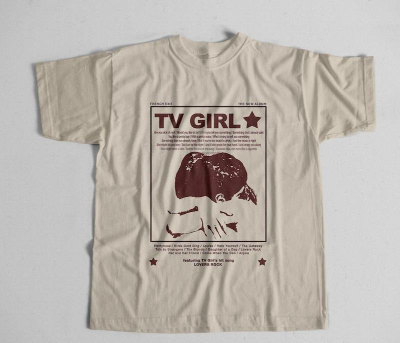 Tv Girl Lovers Rock Song Vintage 90s Shirt, French Exit, Album Poster Merch Unisex T-shirt Menswear Top