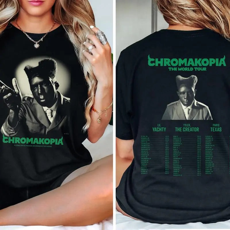 Tyler The Creator T-shirt Sweatshirt Hoodie Chromakopia The World Tour 2025 T-shirt Tyler Chromakopia Sweatshirt Rap Hip hop Hoodie Chromakopia Merch Gift for Fans Men Women