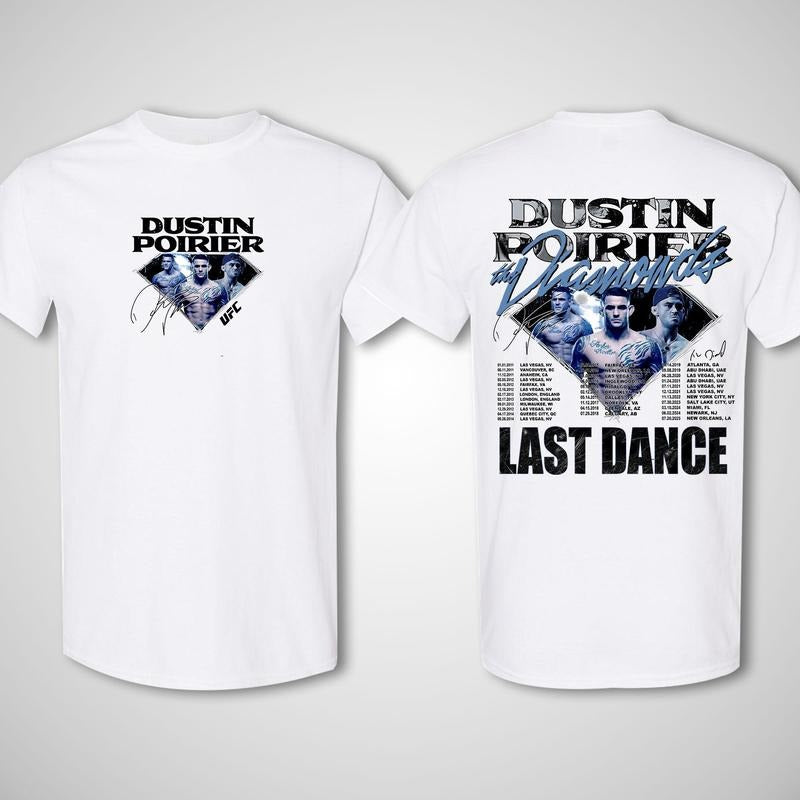 UFC Dustin Poirier Tribute Last Dance Tee, Dustin Poirier Shirt, Dustin Poirier Tee, UFC Store, UFC Men's 90s Retro Vintage Tee, Gym Athletics Fit, Gym Sports Shirt, UFC Clothes