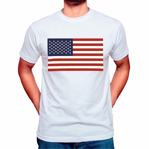 USA America American National Flag Men & Women Unisex Top T-Shirts made in usa