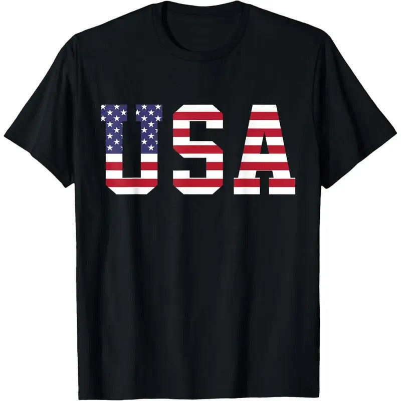 USA National American Flag 4th Of July T-Shirt made in usa