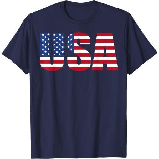 USA Patriotic American Flag For Men US T-Shirt Made in USA