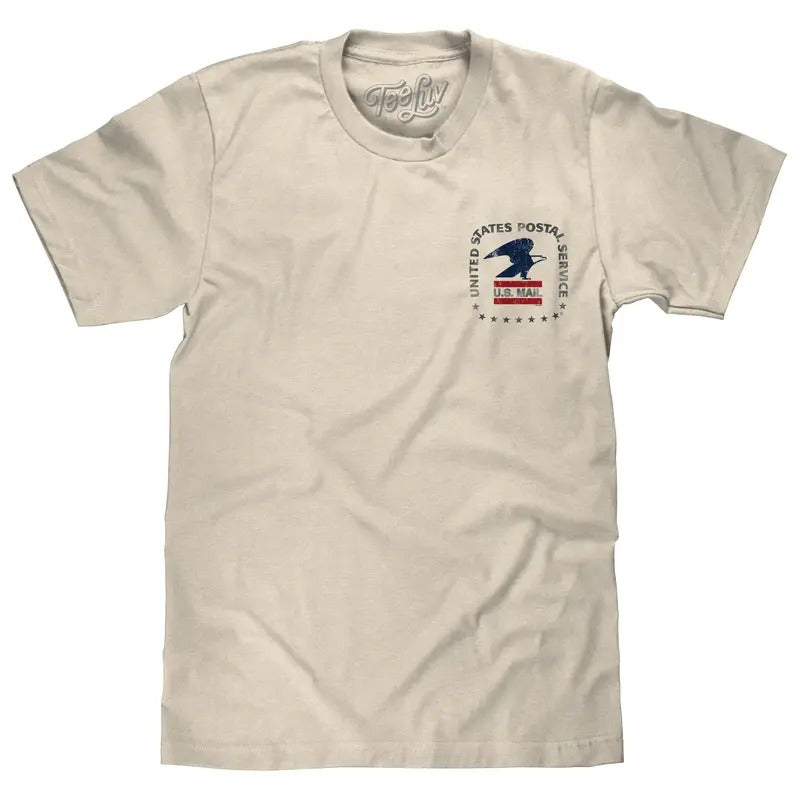 USPS United States Postal Service Mail Eagle T-Shirt - Cream