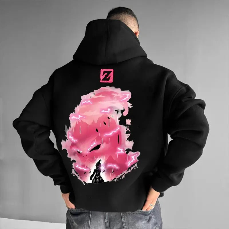 Unisex Anime MAJIN BUU Print Hoodie, Manga Hoodie For Men, Best Anime Hoodie, Gift For Anime Lovers, Anime Printed Shirt, DB Gift For Fans, Gift For Him, Gift For Her M1