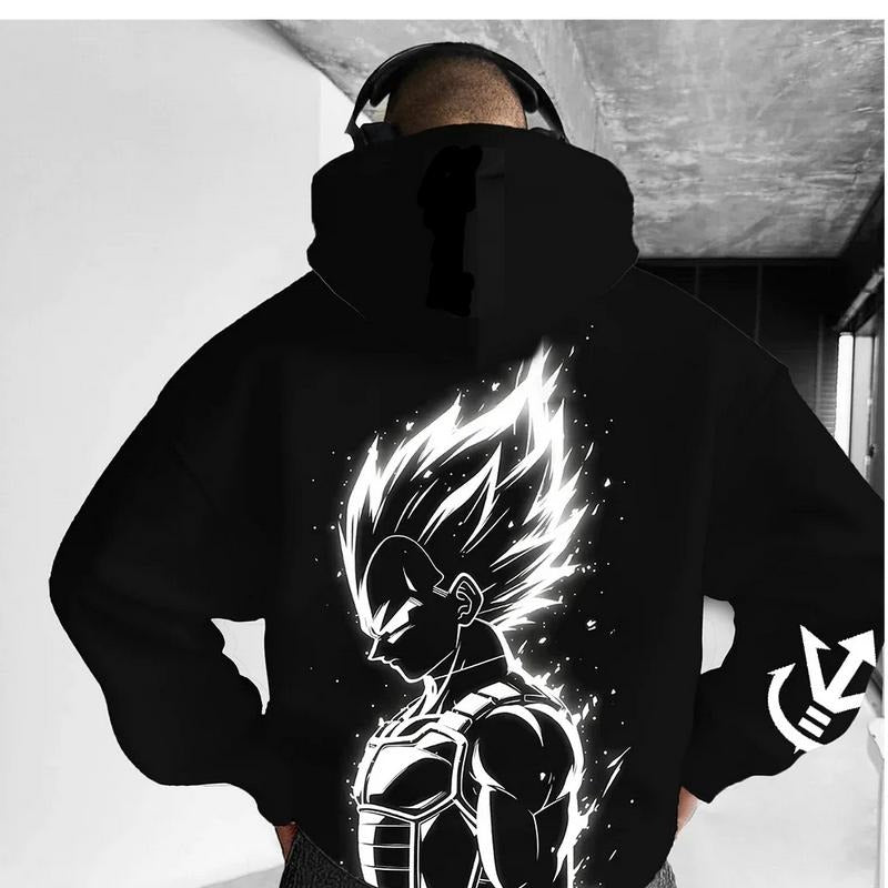Unisex Oversized Anime Print Hoodie, Gift the Magic of Anime: Soft, Stylish, and High-Quality Hoodies That Every Fan Will Treasure
