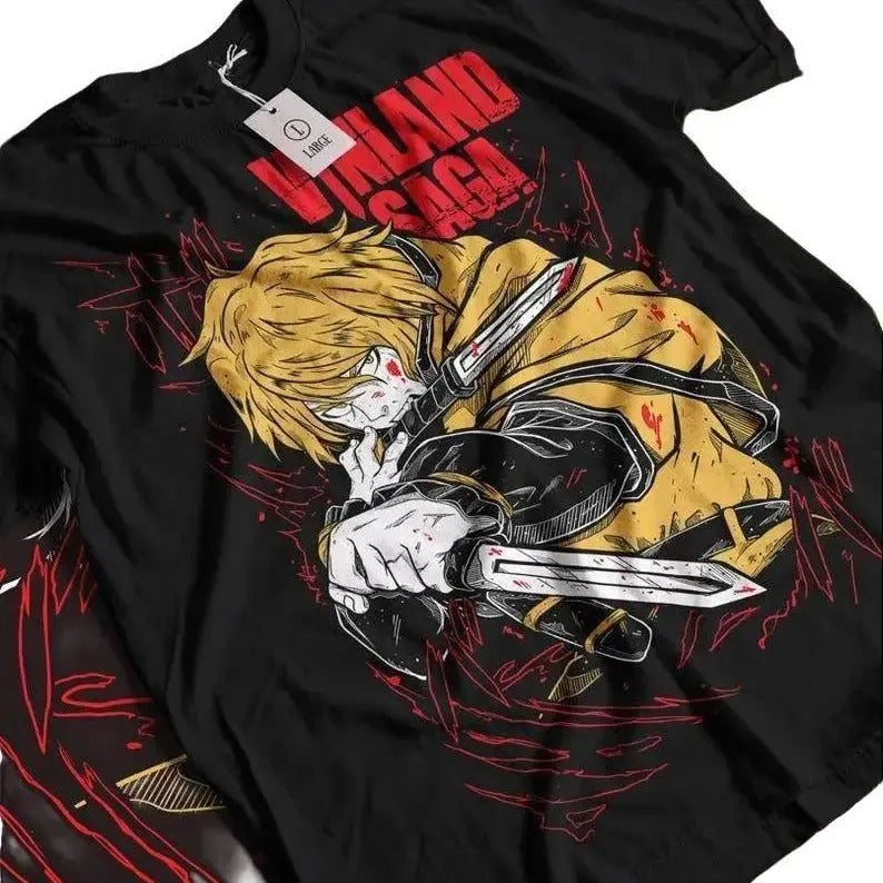 Unisex Thorfinn Son of Thors Anime T-Shirt, Manga Viking Saga Shirt