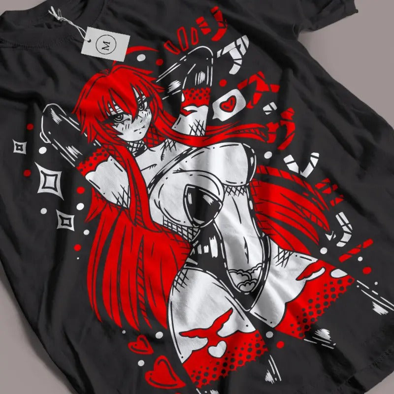 Unisex Waifu Material Anime TShirt, Maga Oscura Anime Girl Lewd Shirt, Anime Short Sleeve Shirt,Anime Graphic Short Sleeve Tee,Anime T-Shirt