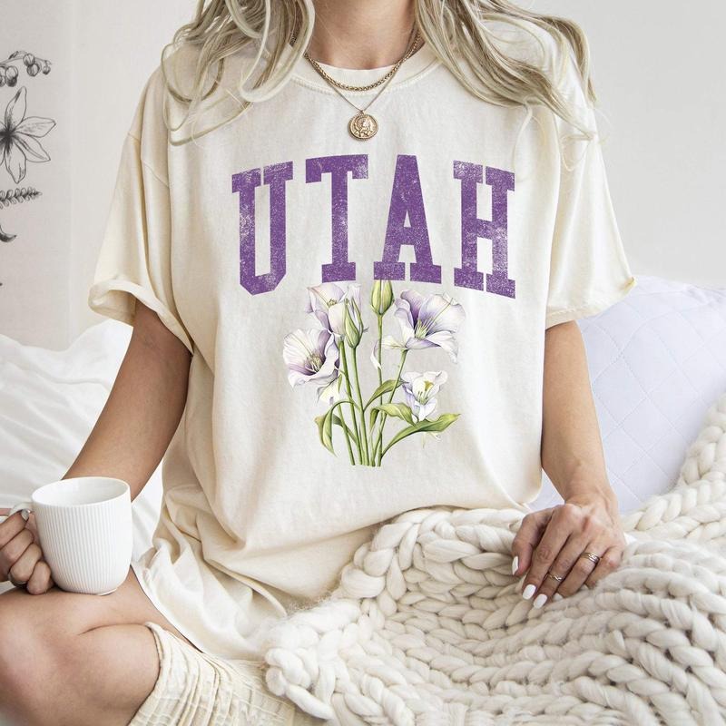 Utah State Flower Comfort Colors Tshirt, Women's
