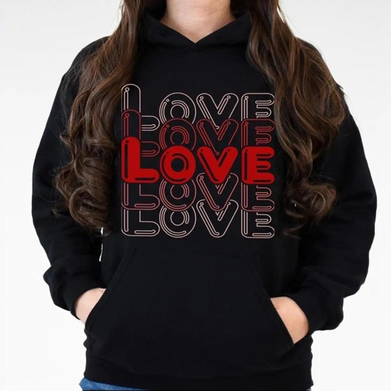 Valentine's Day Sweatshirt, Love Sweatshirt Gift for Women