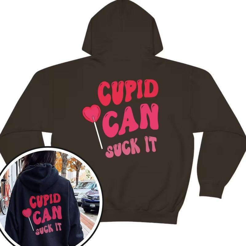 Valentines Hoodie, Hoodie Words on Back