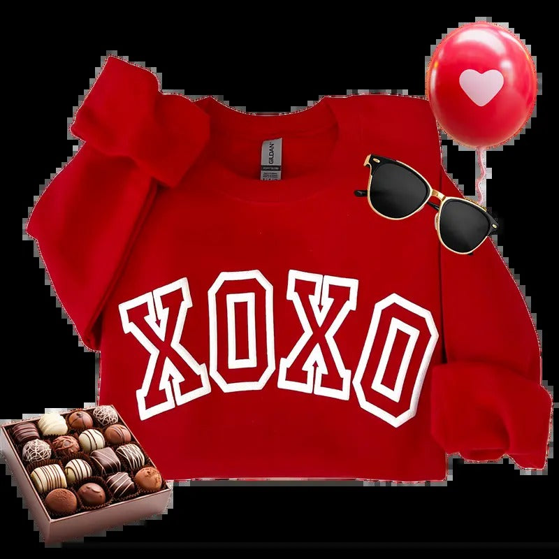 Valentines day Puff Letter sweatshirt, gift for girlfriend, cute love crewneck, puff love design