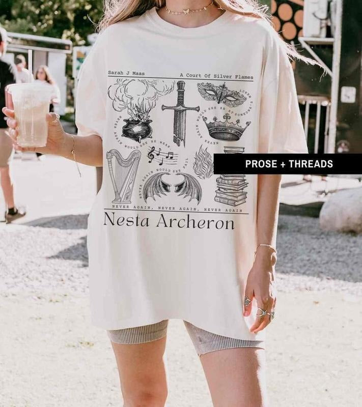 Valkyrie ACOTAR T-shirt Nesta Sarah J Maas Acotar Merch Bookstagram Cassian SJM merch Booktok Merch Sarah J Maas Merch Lady Death ACOSF - Gift for Bookish Her Classic Cotton Short Sleeve T-Shirt