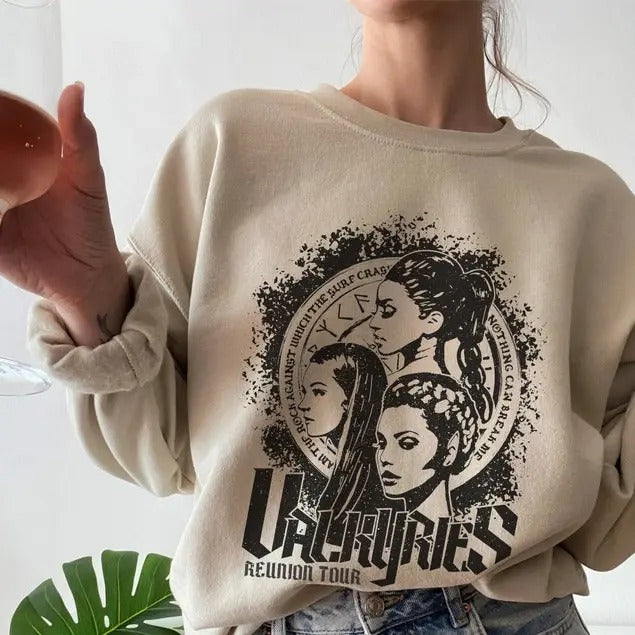 Valkyries Reunion Tour Concert Band Sweater | OFFICIALLY LICENSED | Sarah J. Maas Sjm Court of Silver Flames ACOTAR Mist and Fury Bookish