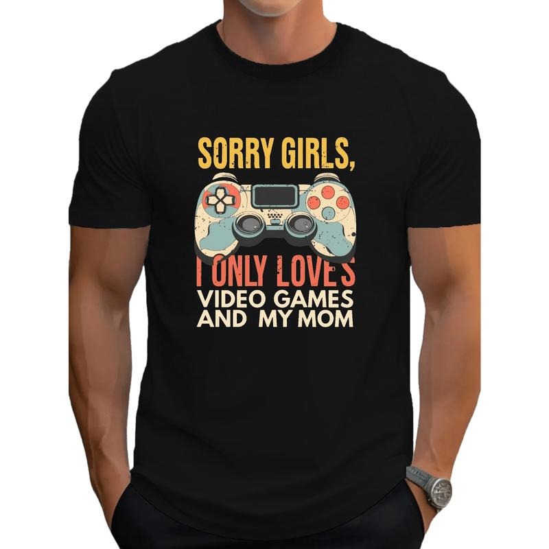 Video Games Mom G500 pure cotton men's T-shirt comfort fit made in usa