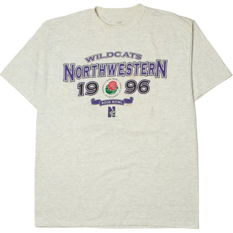 Vintage 1996 N0rthwestern Wildcats R0se Bowl Tee, Classic Sweatshirt for women, for men Cotton Menswear college merch Top Unisex T-Shirt