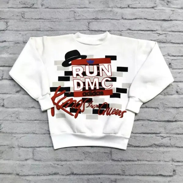 Vintage 80s Das Run DMC Kings from Queens Sweatshirt Rap Tee,Cotton Unisex T-shirt