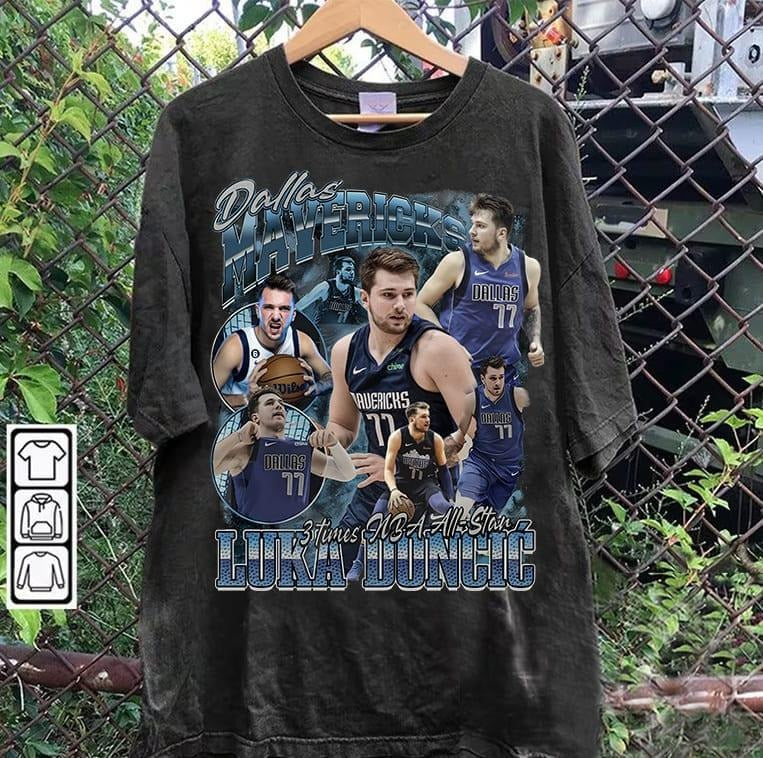 Vintage 90s Graphic Style Luka Dončić T-shirt - Luka Dončić Basketball Tee - Luka Dončić Vintage Tee For Man and Woman Unisex T-shirt, Gift For Fan