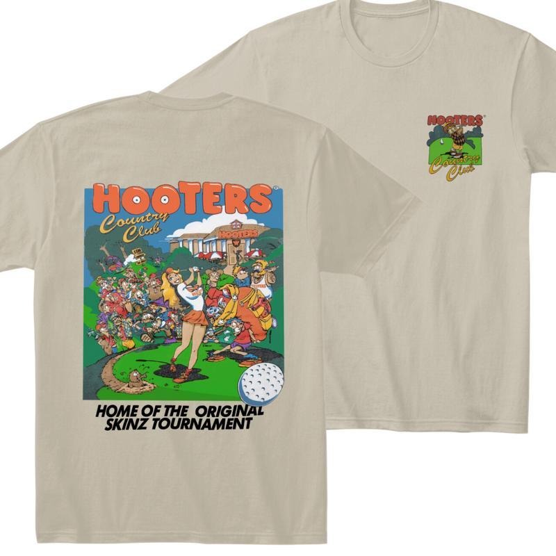 Vintage 90s Hooters Double-Sided Tee - Classic Retro Style T-Shirt Casual Fashion