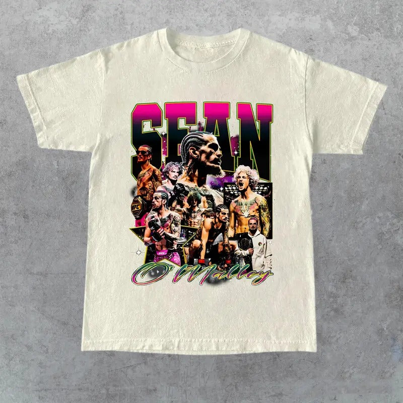 Vintage 90s Style Sean O'Malley T-Shirt UFC Suga