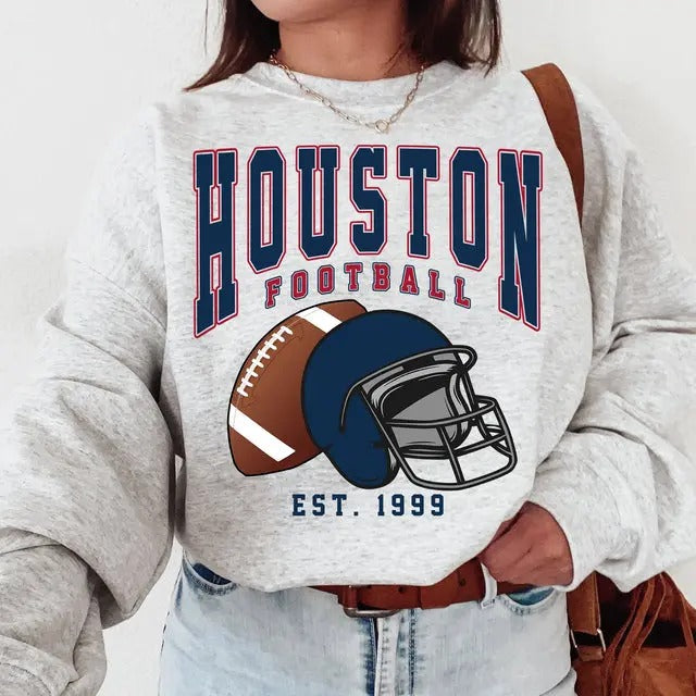 Vintage All Team Football Crewneck Sweatshirt Retro Game Day, Football Sweatshirt, The Game Day Retro Sweater Casual Clothing