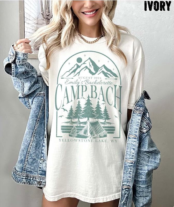 Vintage Camp Bachelorette Shirt, Custom Camping Bachelorette Shirts Best Price