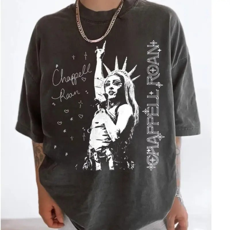 Vintage Chappell Roan Shirt, Chappell Roan Statue of Liberty Shirt, Chappell Roan Merch, The Rise and Fall of a Midwest Princess Shirt