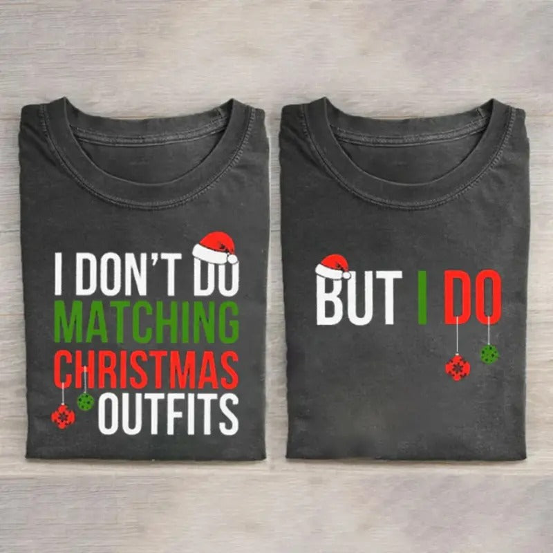 Vintage Christmas Family Matching Graphic Tee - Matching Christmas Outfits - Couple Shirt for Christmas - Christmas Gifts - Gift for Friends Womenswear Clothing
