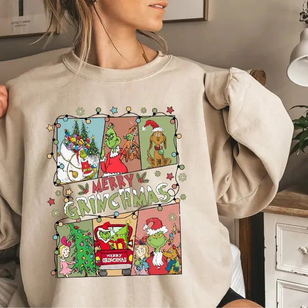 Vintage Christmas Sweatshirt, Retro Merry Christmas T-Shirt, Christmas Hoodie, Christmas Tee, Merry Christmas Gift