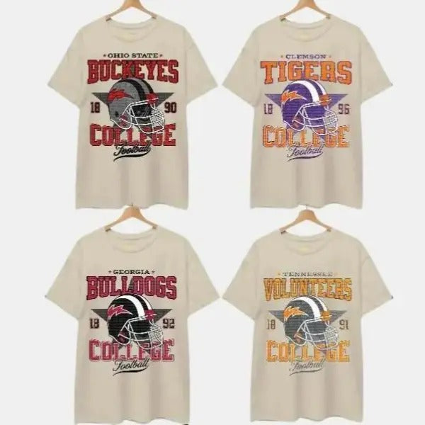 Vintage College All Teams NCAA T-shirt, Unisex Classic