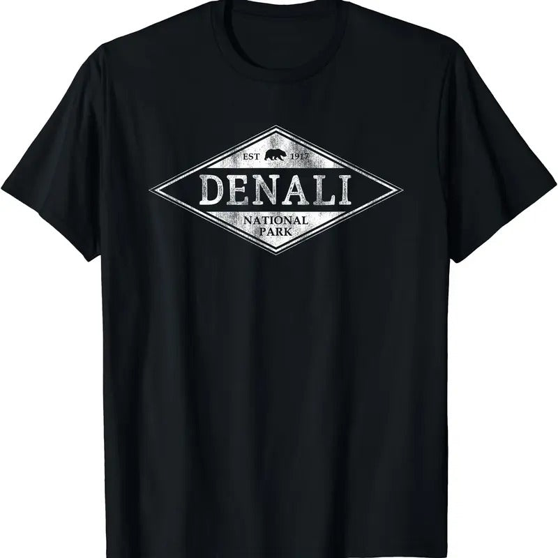 Vintage Denali National Park Shirt Alaska Mens Womens T-Shirt