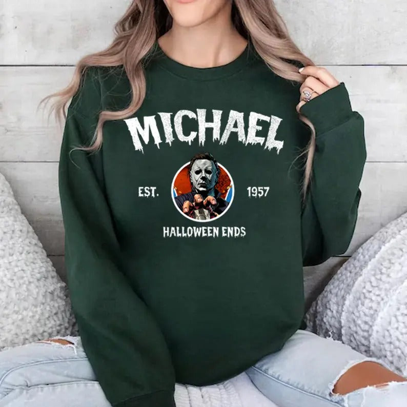 Vintage Halloween Characters Sweatshirt, Halloween Crewneck, Halloween Movie Fan Gift, Characters Movie Sweatshirt, Halloween Sweatshirt, Halloween Movie Sweatshirt