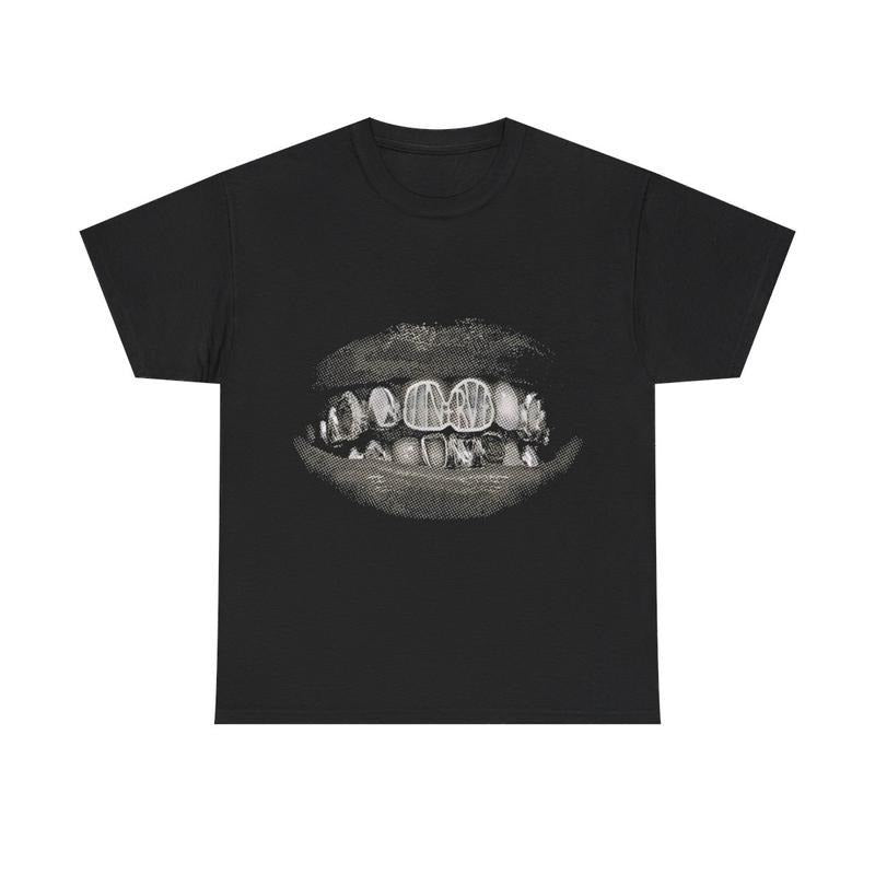 Vintage Iced Out Grill Y2k 90s Hip-Hop Vibes Heavy Cotton Graphic T-Shirt Tshirt Shirt HipHop Rap Tee Casual Classic Menswear Top Retro Comfy Day Underwear Smooth Streetwear