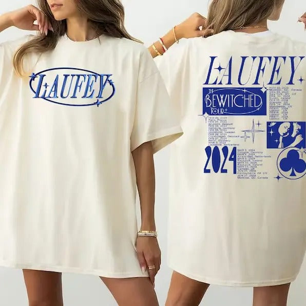 Vintage Laufey Tour 2024 2 side Shirt, Sweatshirt, Hoodie, Bewitched Shirt, Everything I Know About Love Shirt, Gift for fan
