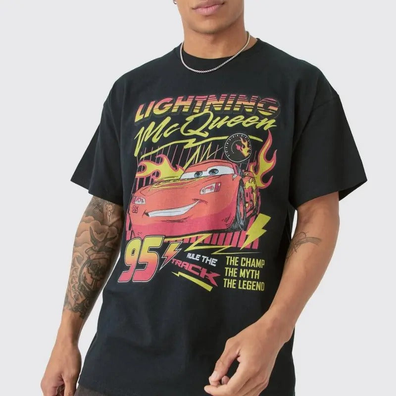 Vintage Lightning Mcqueen t-shirt, Unisex, Supercar T-Shirt, Car Enthusiast Shirt, Car Clothing