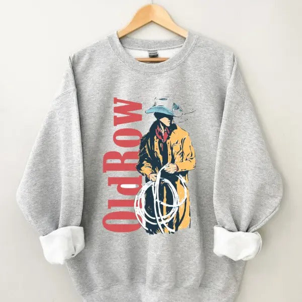 Vintage Old Row Cowboys Sweatshirt, Vintage Sweatshirt, Vintage Cowboys Sweatshirt, Vintage Crewnecks Sweatshirt, Vintage Graphic Sweatshirt