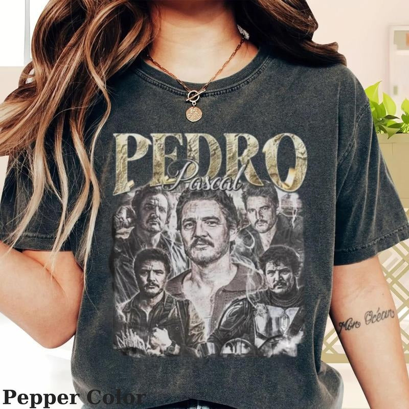 Vintage Pedro Pascal Shirt, Funny Pedro Pascal Tee, Pedro Pascal Fans, Pedro Pascal Movie Shirt, Gift For Fan Unisex Tee