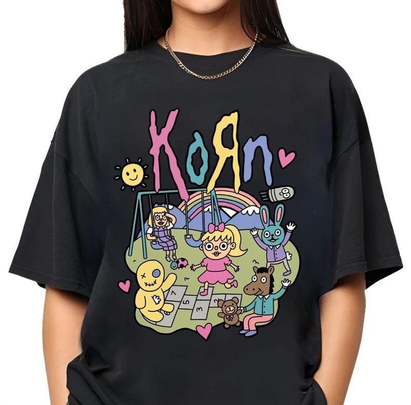 Vintage Rainbow the Korn band Shirt, Metal T-Shirt, Rock T-Shirt Comfort Outfit