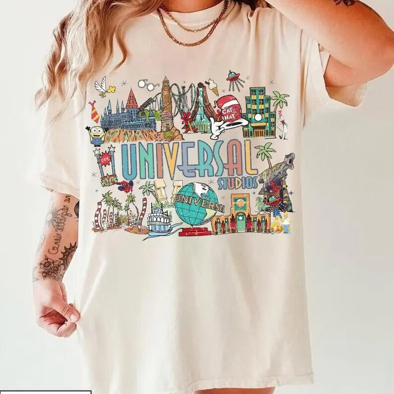 Vintage Retro Universal Studios Shirt, Universal Studios Shirt, Universal Orland Shirt, Universal Florida Shirt, Universal Family Trip Shirt