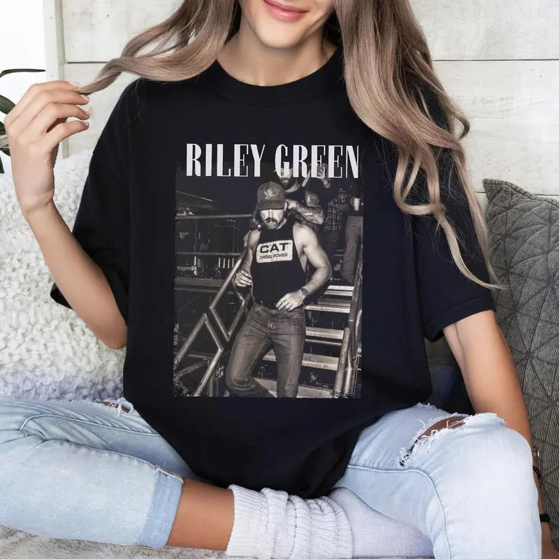 Vintage Riley Green T-shirt Don't Mind If I Do Sweatshirt Damn Country Music Tour Hoodie Riley Green Graphic Bootleg Tee Gift For Fans Men Women