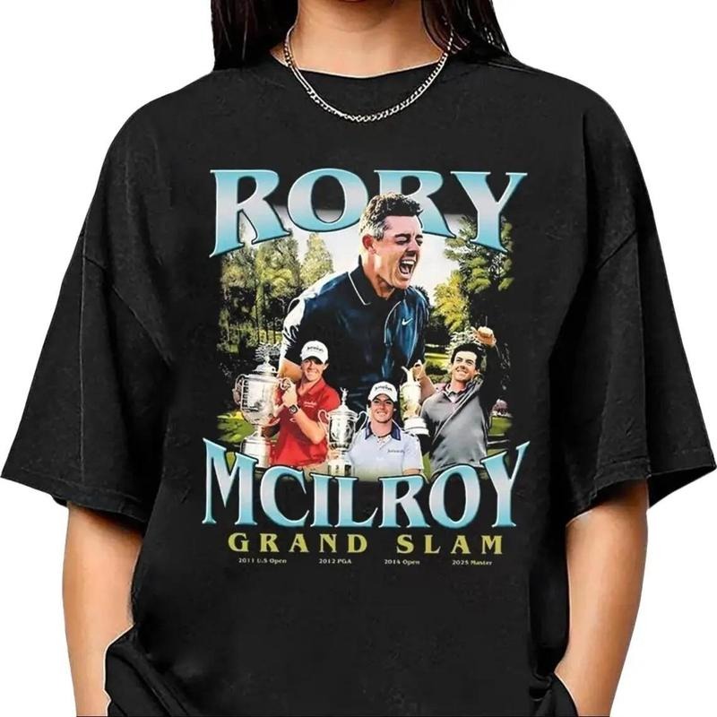 Vintage Rory McIlroy Grand Slam Golf Champion Shirt
