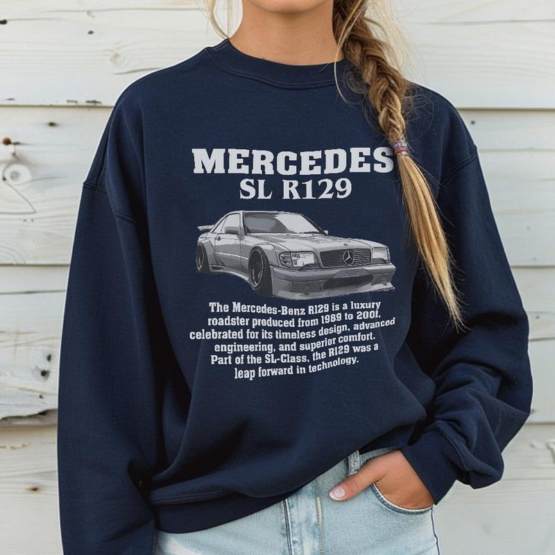 Vintage SL R129 T-Shirt, Classic Car Tee, Men's Women's Unisex Shirt, Car Enthusiast Gift, Retro Auto Apparel