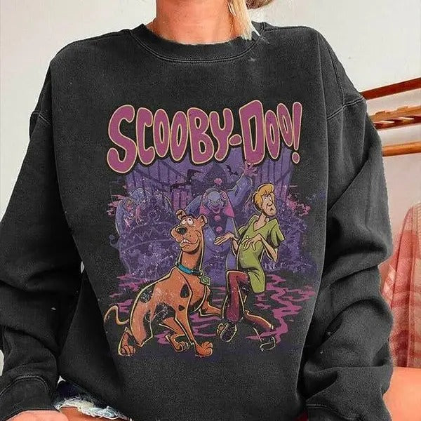 Vintage Scooby Sweatshirt, 90s Halloween Movie T-Shirt, Retro Halloween Sweatshirt, Scooby T-Shirt, Vintage Halloween Movie Character Tee, Vintage Halloween Shirt