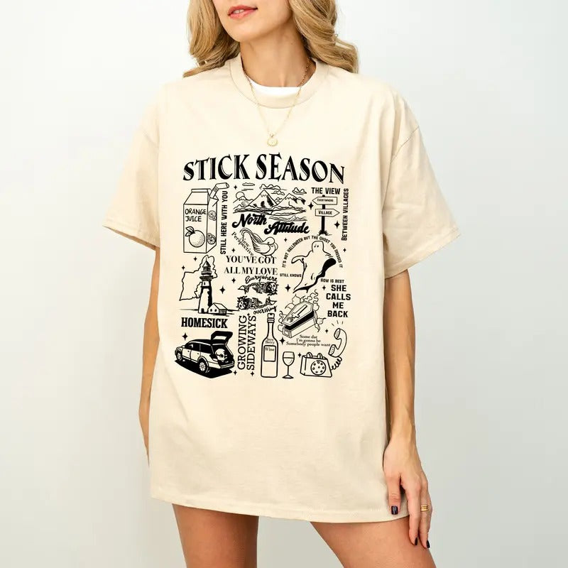 Vintage Stick Season 2024 Shirt, Noah Kahan Stick Season Sweatshirt, Noah Kahan Shirt, Country Music Shirt, Noah Kahan Tour