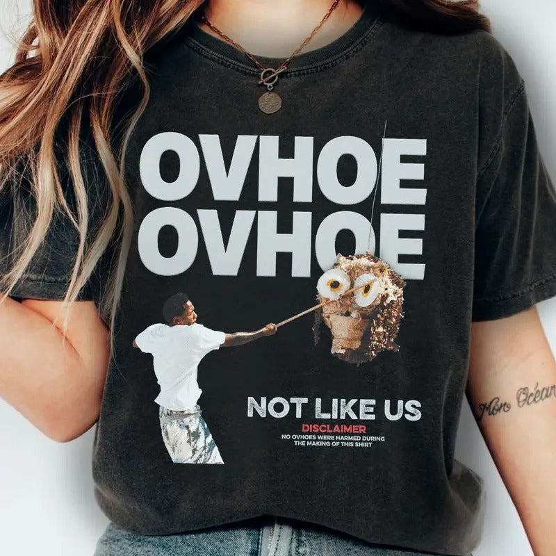 Vintage Style Kendrick Lamar Shirt K.Dot OVHOE Not Like US T-shirt Disclaimer Sweatshirt Kendrick Lamar Merch Hoodie Gift For Fans Men Women