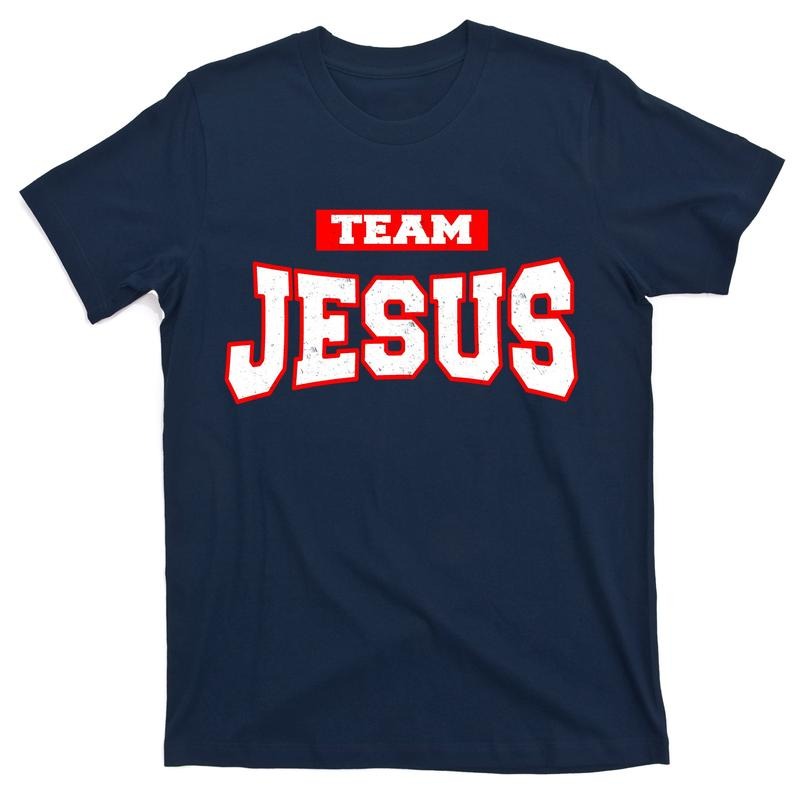 Vintage Team Jesus Funny Christian T-Shirt Cotton Menswear